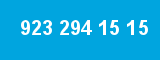 923 294 15 15 923 294 15 15